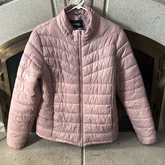 George Jackets & Blazers - Baby Pink Lightweight Puffer Coat